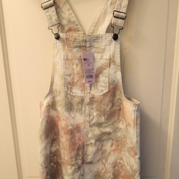 Tie Dye Overall Denim Jumper - Picture 2 of 3